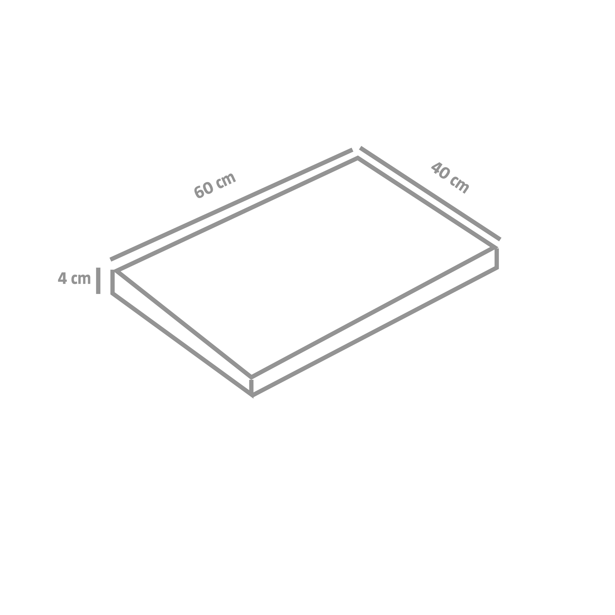 Terrassenplatte 'Mesafino' beige 60 x 40 x 4 cm