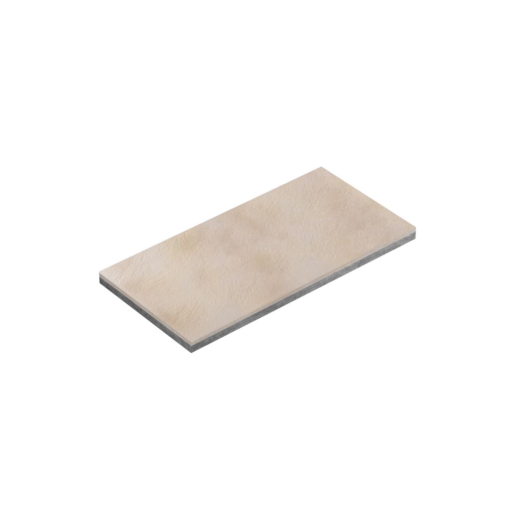Terrassenplatte 'Mesafino' beige 80 x 40 x 4 cm