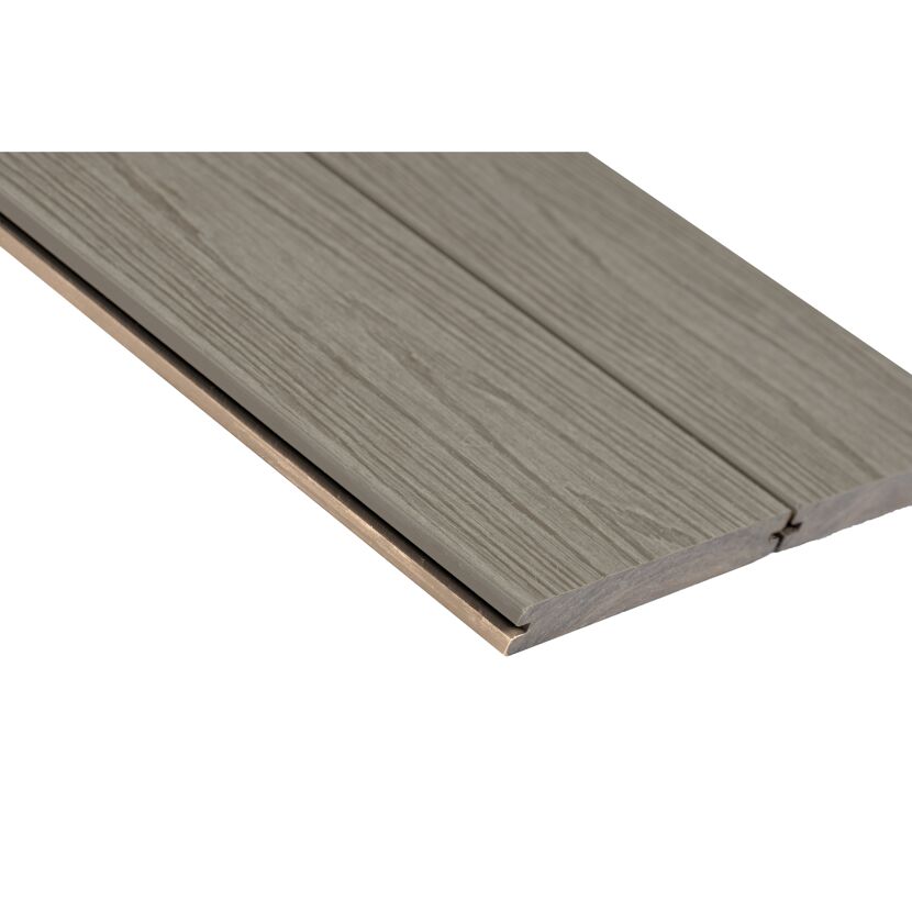 Terrassen-Komplettset 'strongWood solid db' muschelfarben/steinfarben 12 qm
