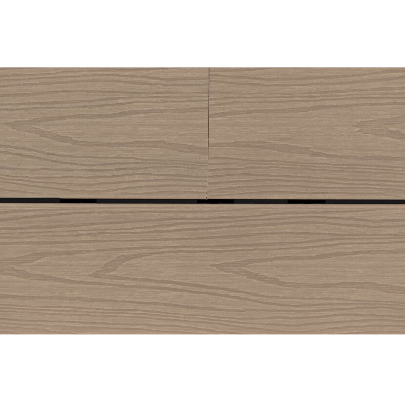 Terrassen-Komplettset 'strongWood solid db' muschelfarben/steinfarben 20 qm