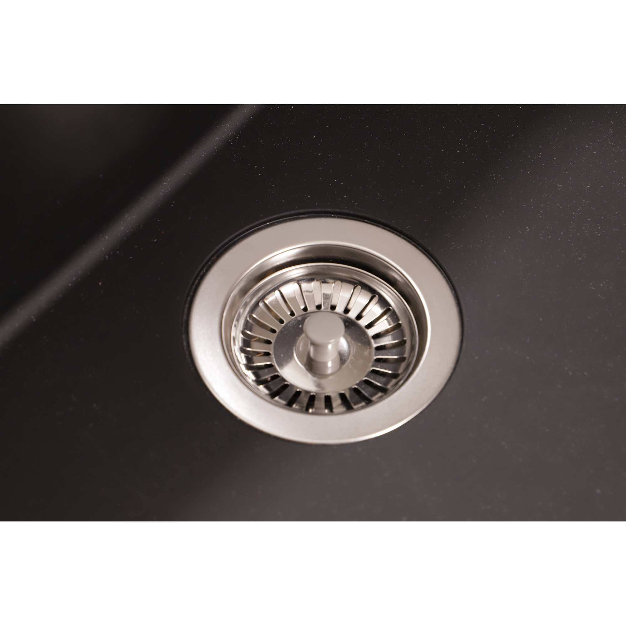 Einbauspüle 'Houston' Mineralite schwarz 100 X 50 cm