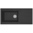 Einbauspüle 'Denver' Mineralite schwarz 100 X 50 cm