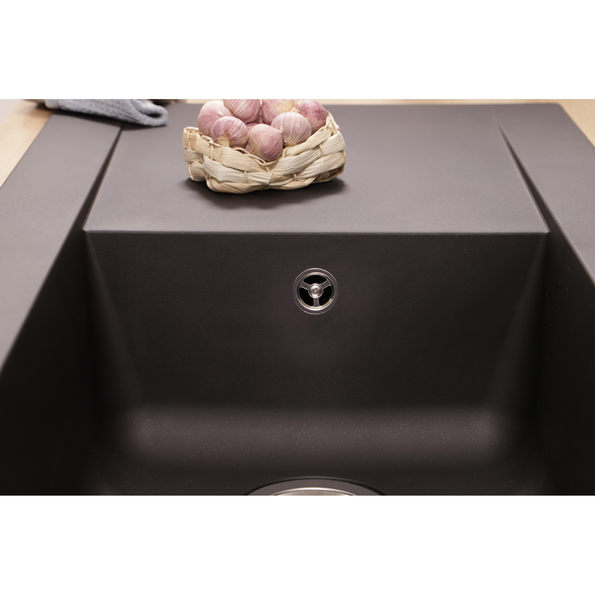 Einbauspüle 'Denver' Mineralite schwarz 100 X 50 cm