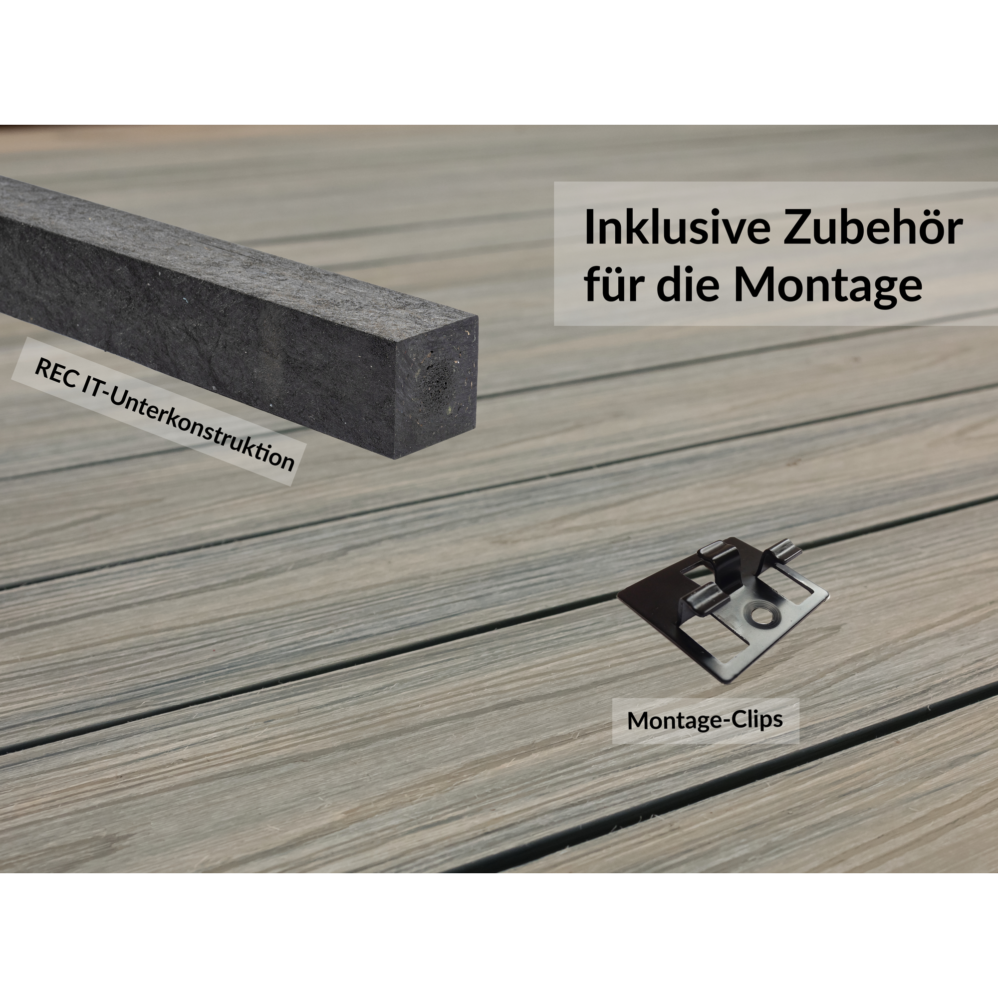 Terrassen-Komplettset 'strongWood light db' teakfarben/vintage 15 qm