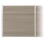 Zaun-Komplettset 'Roma Line' WPC schilf mit Pfosten eloxiert zum Aufschrauben 939 x 180 cm