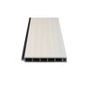 Zaun-Komplettset 'Roma Line' WPC beige mit Pfosten eloxiert zum Aufschrauben 565 x 180 cm