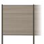Zaun-Komplettset 'Roma Line' WPC schilf mit Pfosten anthrazit zum Einbetonieren 565 x 180 cm