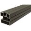 Zaun-Komplettset 'Roma Line' WPC schilf mit Pfosten anthrazit zum Einbetonieren 565 x 180 cm