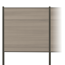 Zaun-Komplettset 'Roma Line' WPC schilf mit Pfosten anthrazit zum Einbetonieren 939 x 180 cm