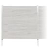 Zaun-Komplettset 'Roma Line' WPC beige mit Pfosten eloxiert 751 x 180 cm