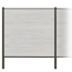 Zaun-Komplettset 'Roma Line' WPC beige mit Pfosten anthrazit zum Einbetonieren 751 x 180 cm