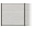Zaun-Komplettset 'Roma Line' WPC beige mit Pfosten anthrazit zum Aufschrauben 565 x 180 cm