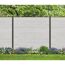 Zaun-Komplettset 'Roma Line' WPC beige mit Pfosten anthrazit zum Aufschrauben 565 x 180 cm