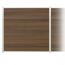 Zaun-Komplettset 'Roma Line' WPC teak mit Pfosten eloxiert zum Aufschrauben 565 x 180 cm