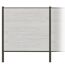 Zaun-Komplettset 'Roma Line' WPC beige mit Pfosten anthrazit zum Einbetonieren 939 x 180 cm