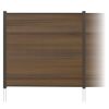 Zaun-Komplettset 'Roma Line' WPC beige mit Pfosten eloxiert zum Aufschrauben 565 x 180 cm