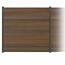 Zaun-Komplettset 'Roma Line' WPC teak mit Pfosten anthrazit zum Aufschrauben 751 x 180 cm