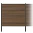 Zaun-Komplettset 'Roma Line' WPC teak mit Pfosten anthrazit zum Einbetonieren 751 x 180 cm