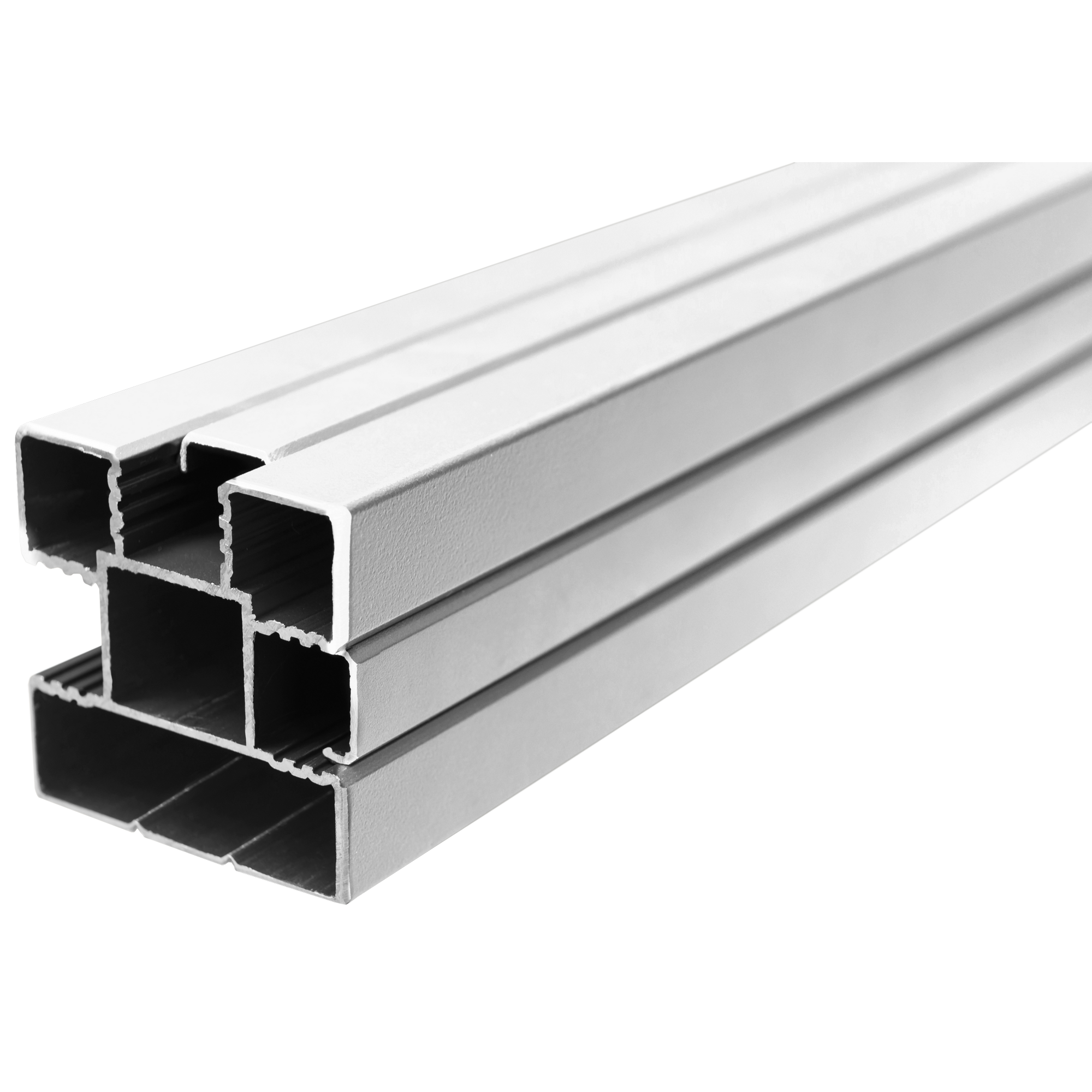 Zaun-Komplettset 'Roma Line' WPC anthrazit mit Pfosten eloxiert zum Einbetonieren 939 x 180 cm