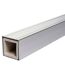 Zaun-Komplettset 'Milano Line' WPC anthrazit mit Pfosten zum Einbetonieren 568 x 180 cm