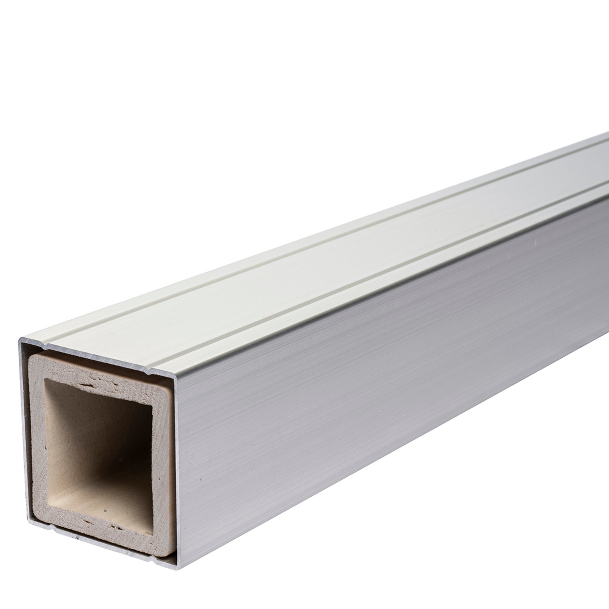 Zaun-Komplettset 'Milano Line' WPC anthrazit mit Pfosten zum Aufschrauben 568 x 180 cm