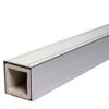 Zaun-Komplettset 'Roma Line' WPC beige mit Pfosten eloxiert zum Aufschrauben 565 x 180 cm
