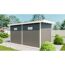 Gartenhaus 'Ausführung L' WPC mit Flachdach anthrazit  100 % FSC®-zertifiziert