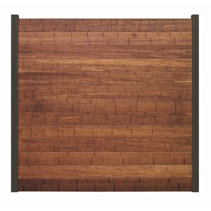 Zaun-Komplettset 'Batu Line' Bambus mit Pfosten anthrazit zum Einbetonieren 591 x 180 cm