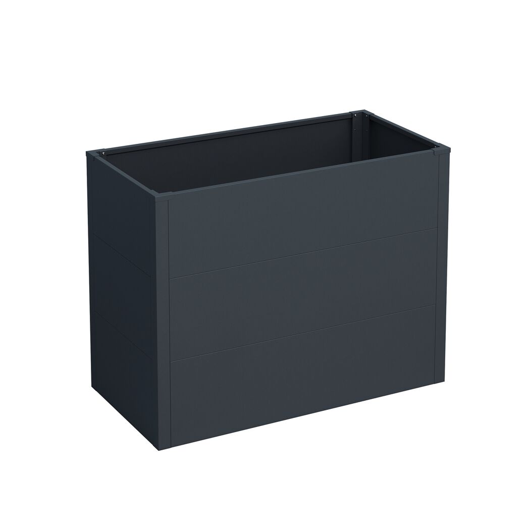 Hochbeet Metall anthrazit 100 x 77 x 50 cm