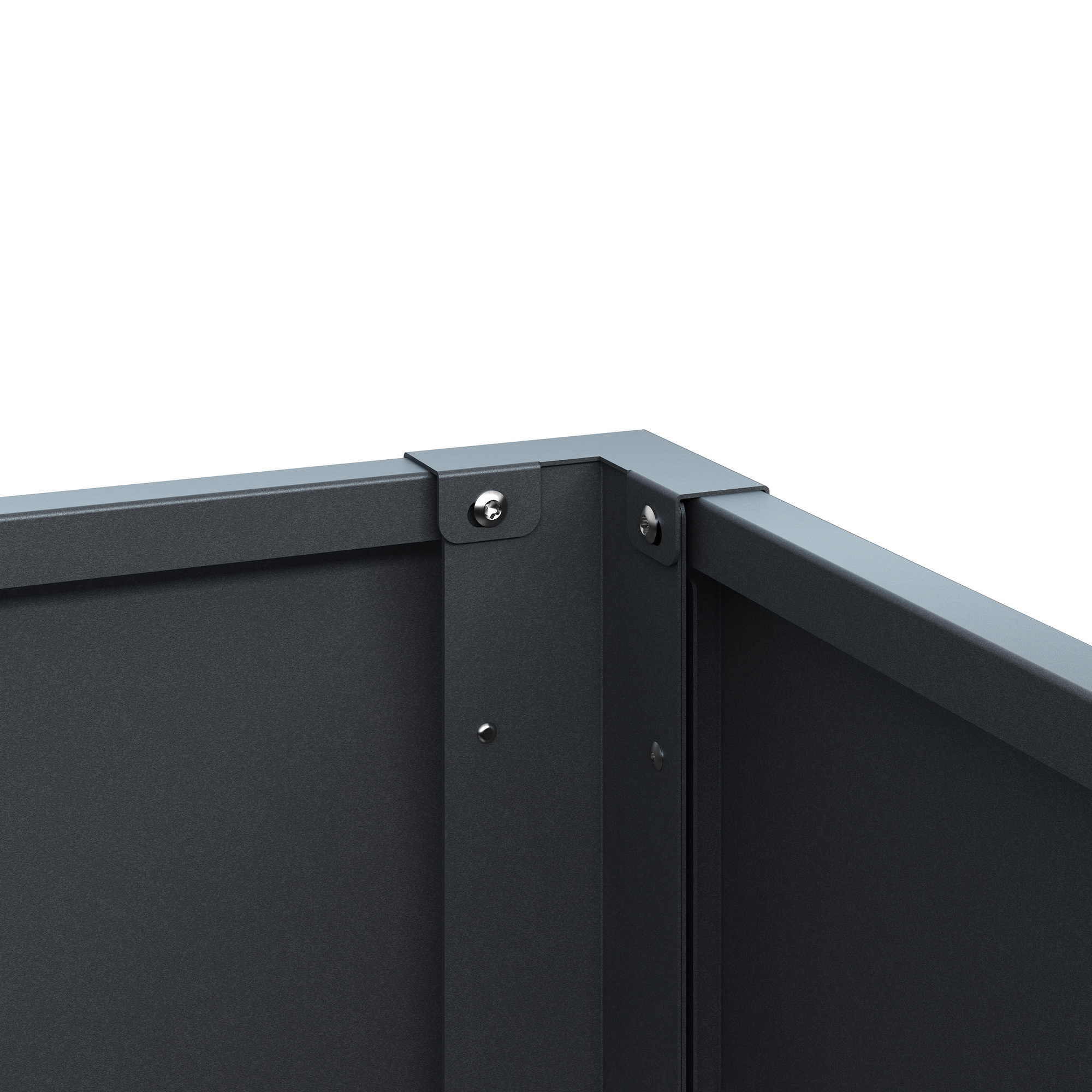 Hochbeet Metall anthrazit 100 x 77 x 50 cm