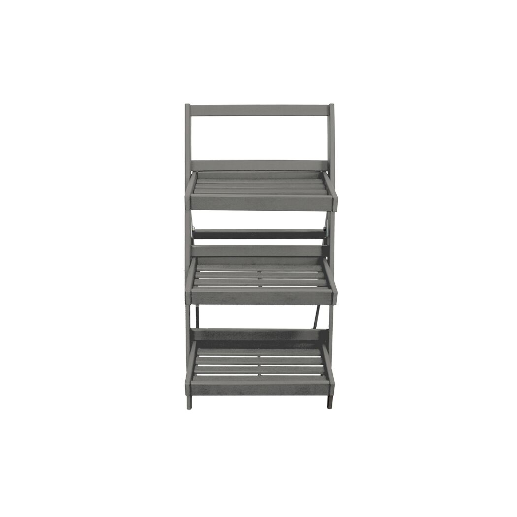 Kräuterleiter 3-stufig grau 58 x 50 x 100 cm