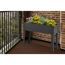 Mini-Hochbeet Metall anthrazit 60 x 45 x 27 cm