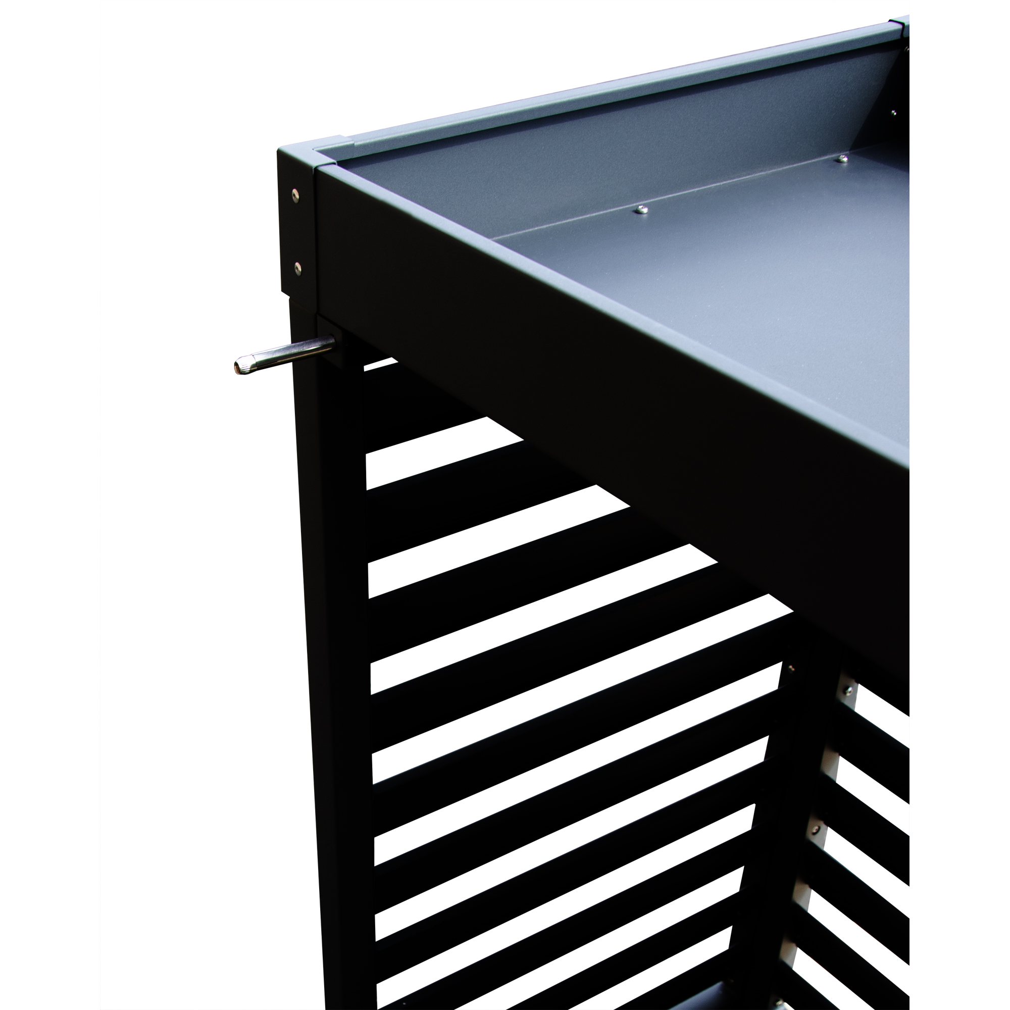 Wärmepumpenverkleidung mit Pflanzdeckel anthrazit 140 x 50 x 100 cm