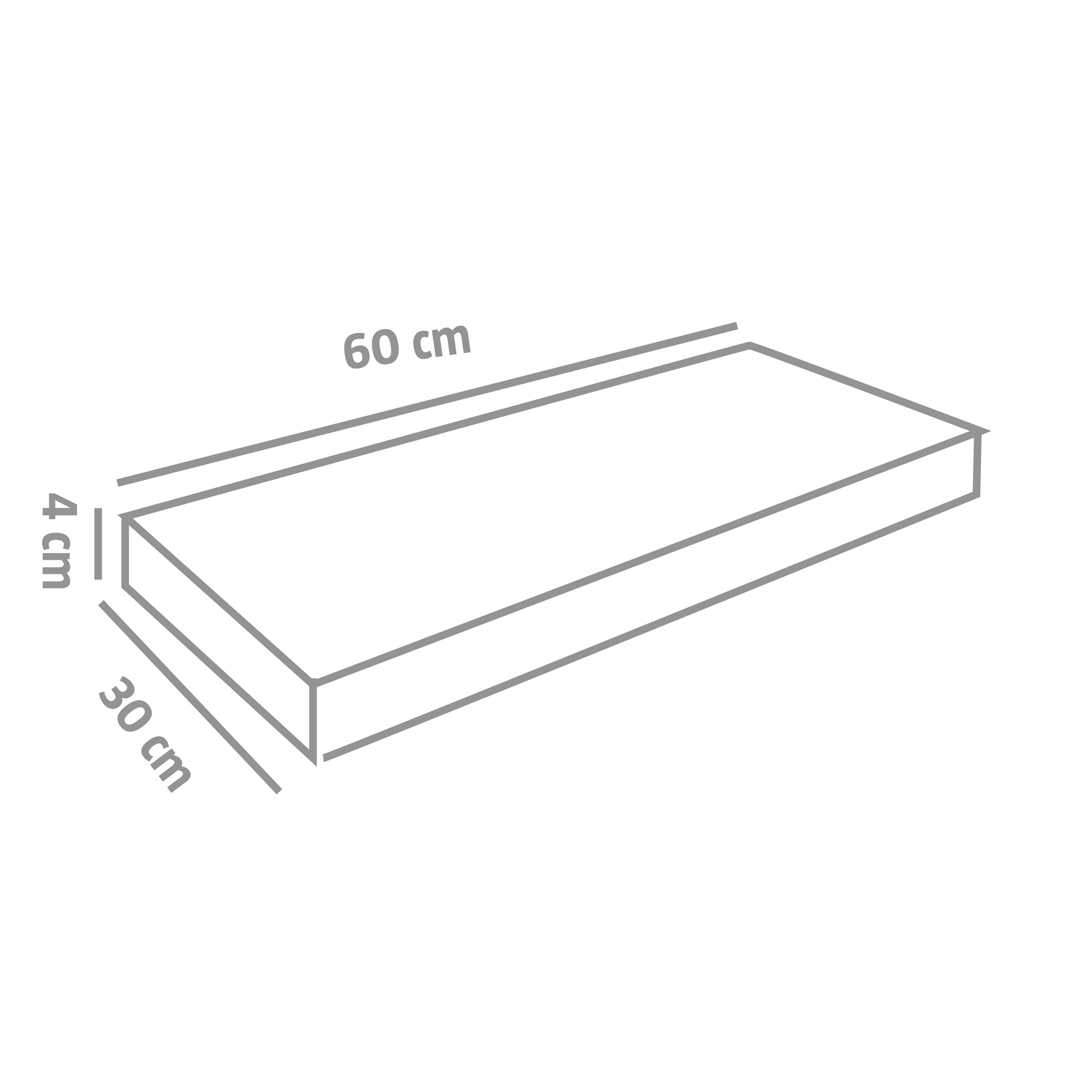 Platte 'Artano' sandsteinfarben 60 x 30 x 4 cm