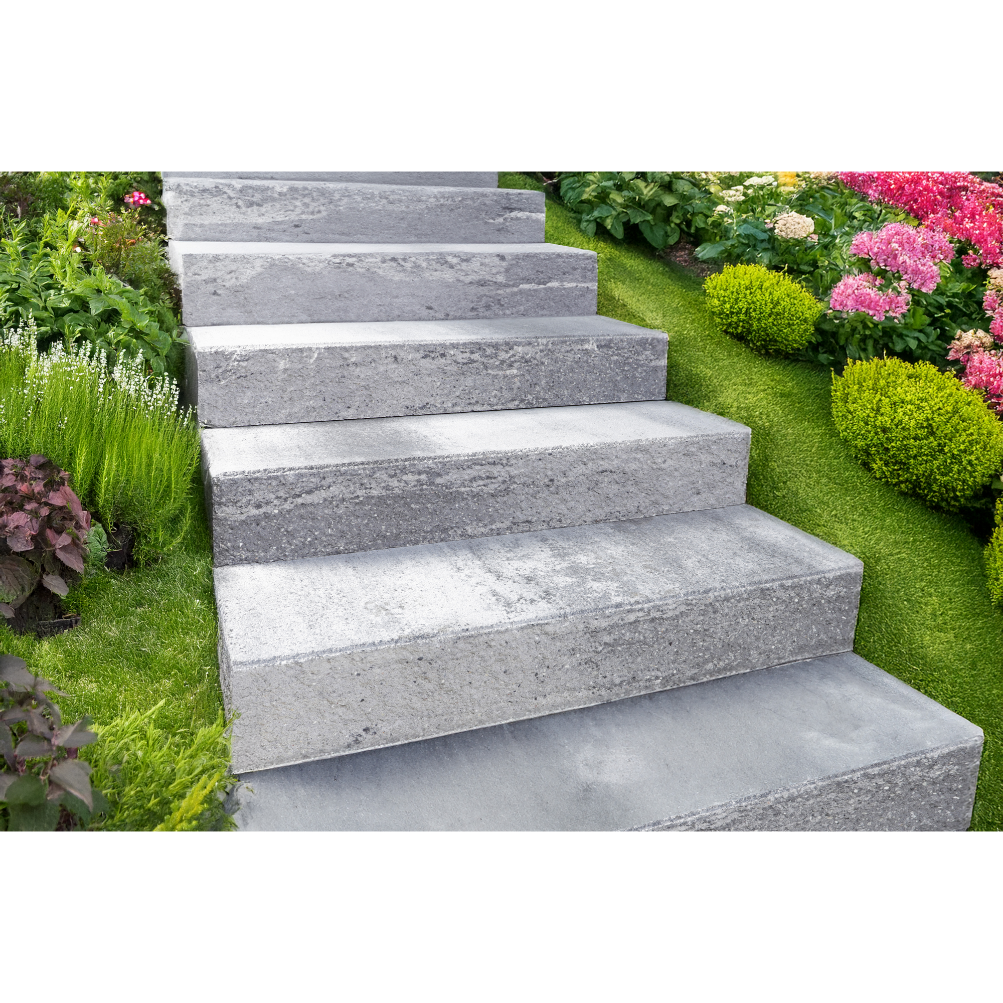 Spaltstufe weiß/anthrazit 15 x 35 x 100 cm