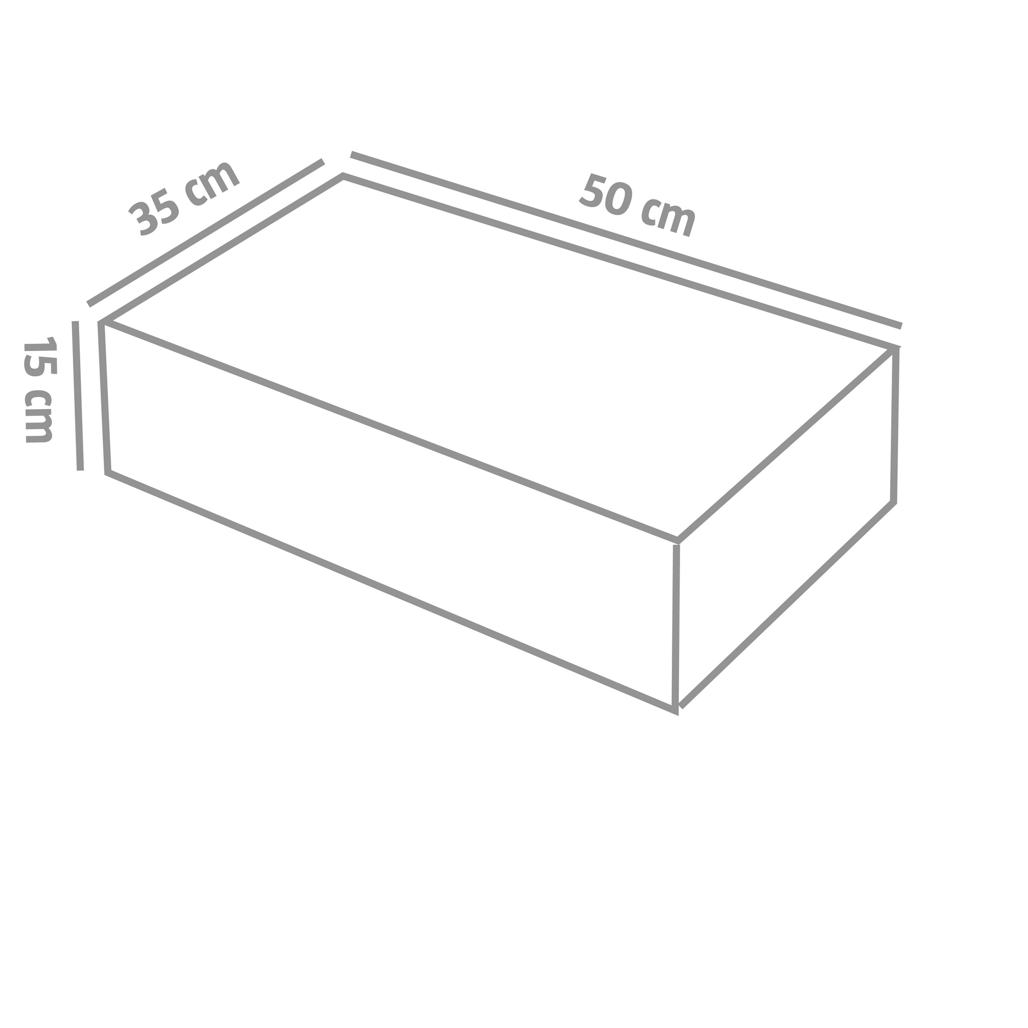 Spaltstufe macchiatofarben 15 x 35 x 50 cm