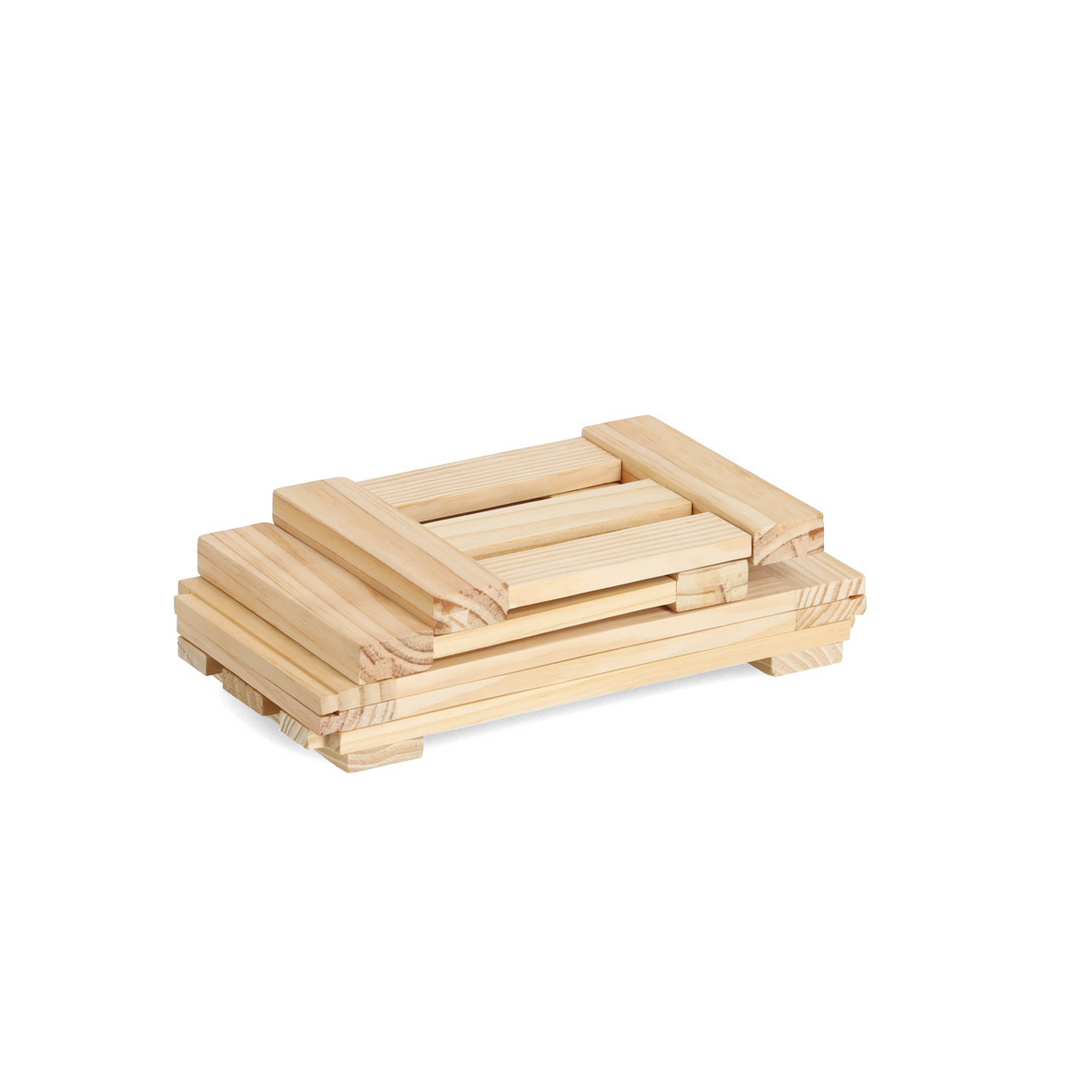 Aufbewahrungskiste 'Leisten' Kiefer 29,5 x 15 x 19,6 cm