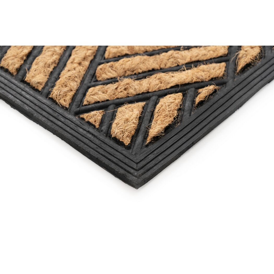 Fußmatte 'Bali Design 504' naturfarben/schwarz 40 x 60 cm