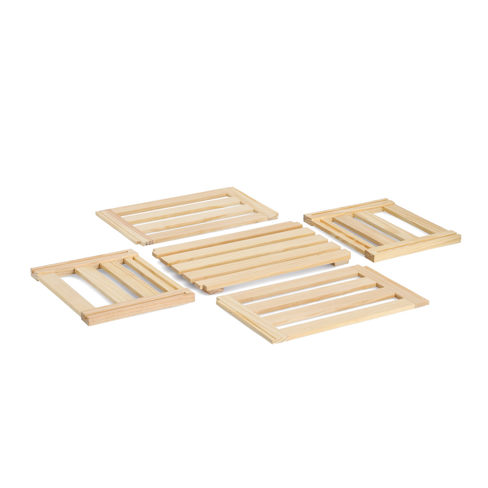 Aufbewahrungskiste 'Leisten' Kiefer 40 x 24 x 30 cm