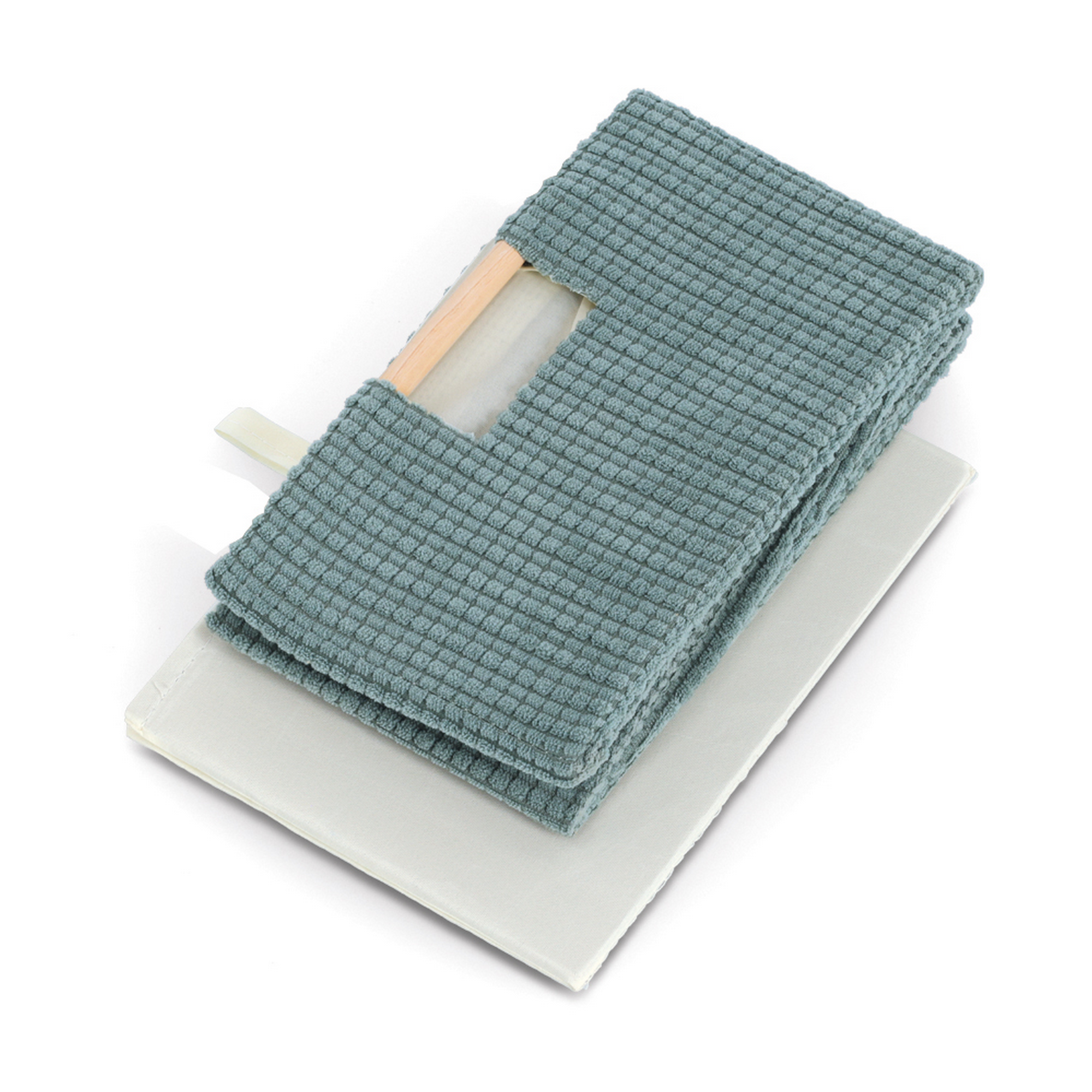 Aufbewahrungskorb Baumwolle/Polyester/Holz 27 x 10 x 19 cm