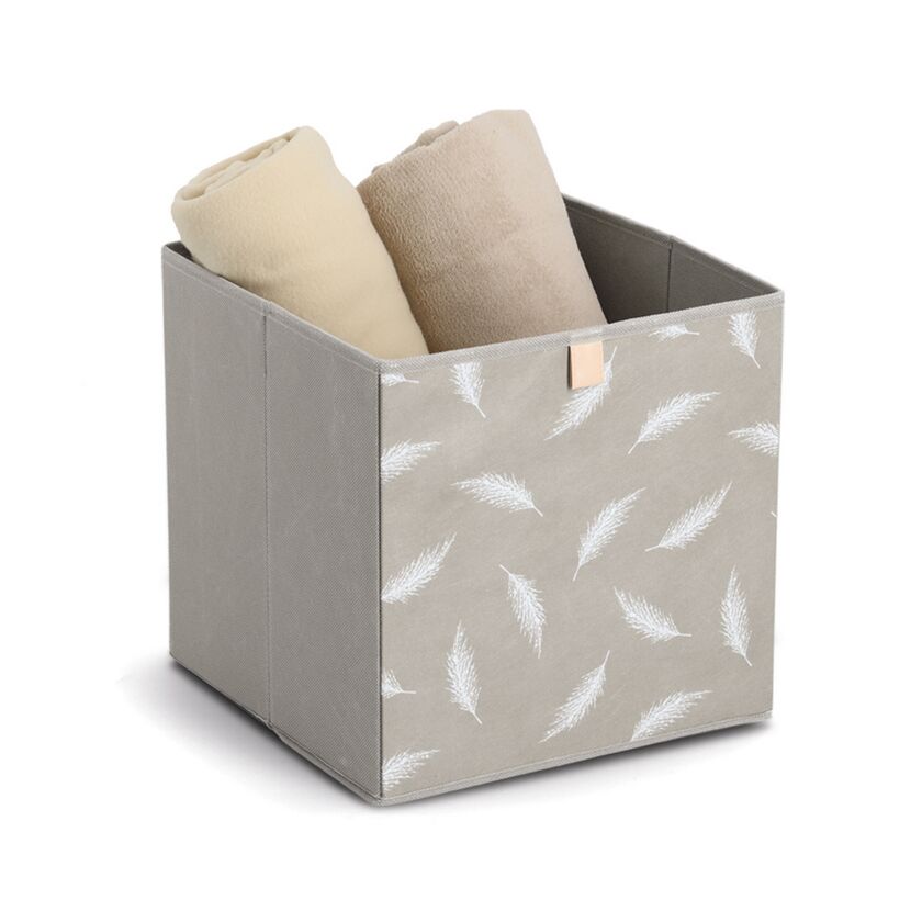 Aufbewahrungsbox 'Feather' Vlies 32 x 32 x 32 cm