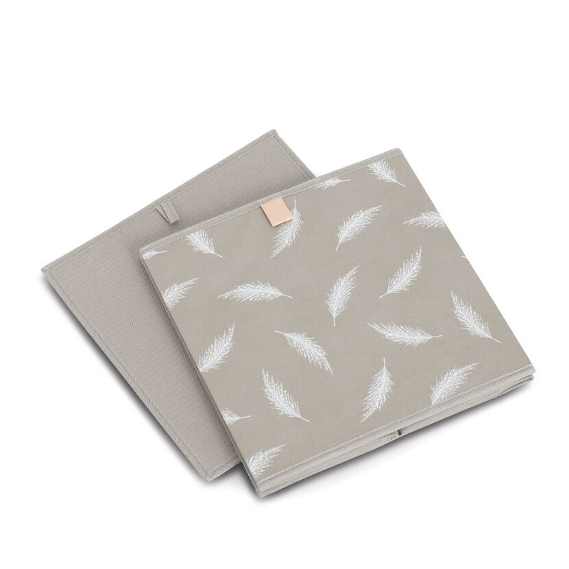 Aufbewahrungsbox 'Feather' Vlies 32 x 32 x 32 cm