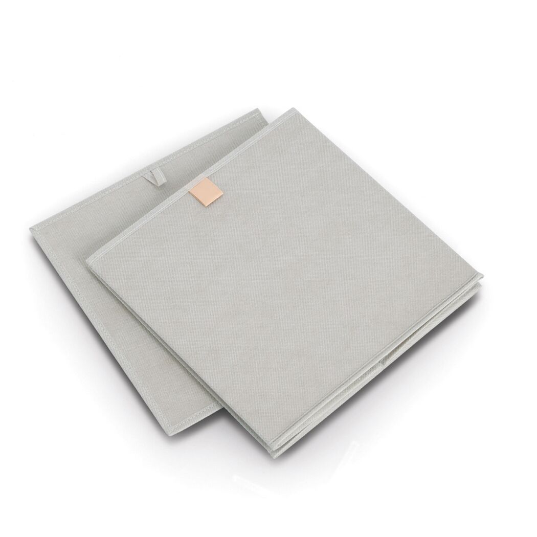Aufbewahrungsbox Vlies grau 32 x 32 x 32 cm
