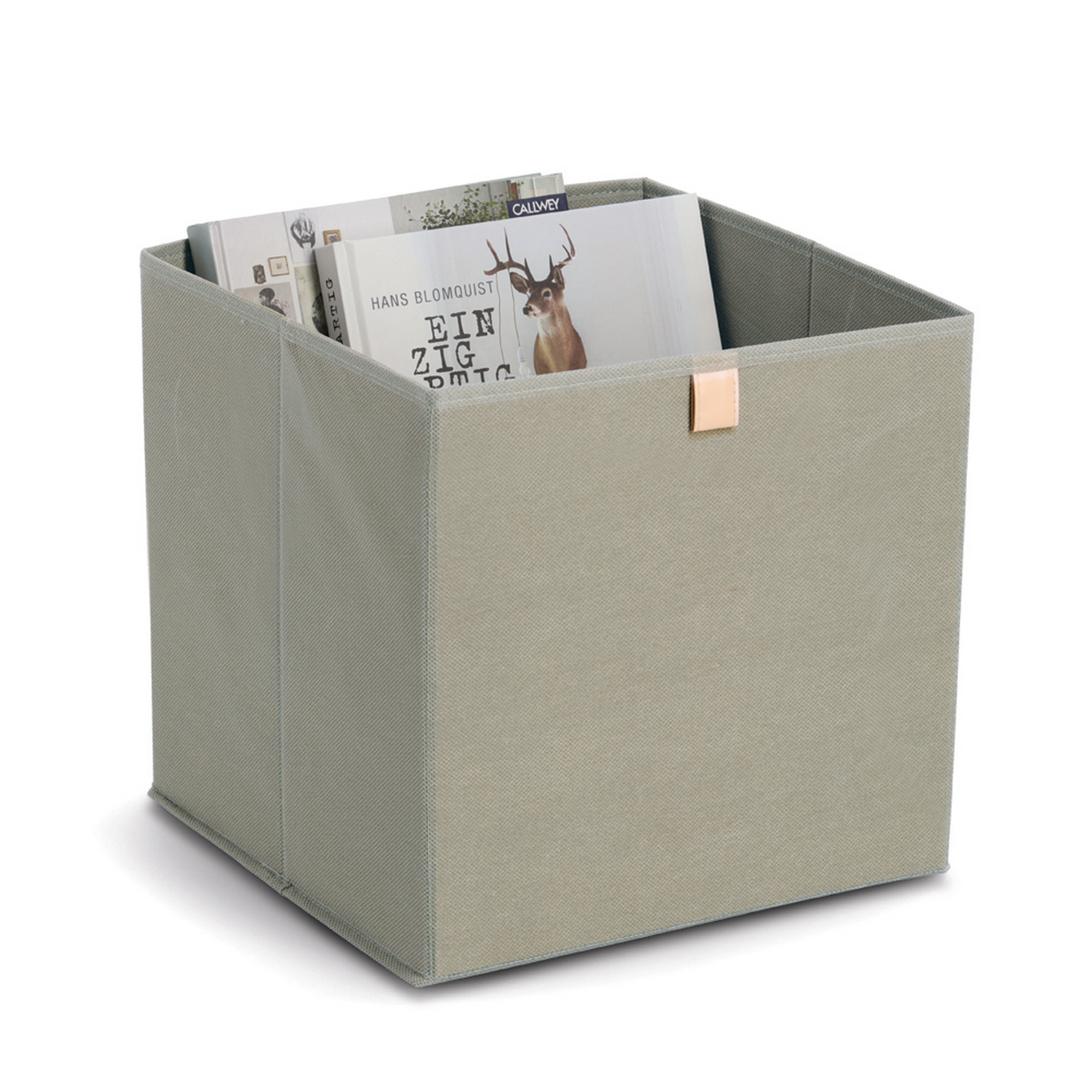 Aufbewahrungsbox Vlies khaki 32 x 32 x 32 cm