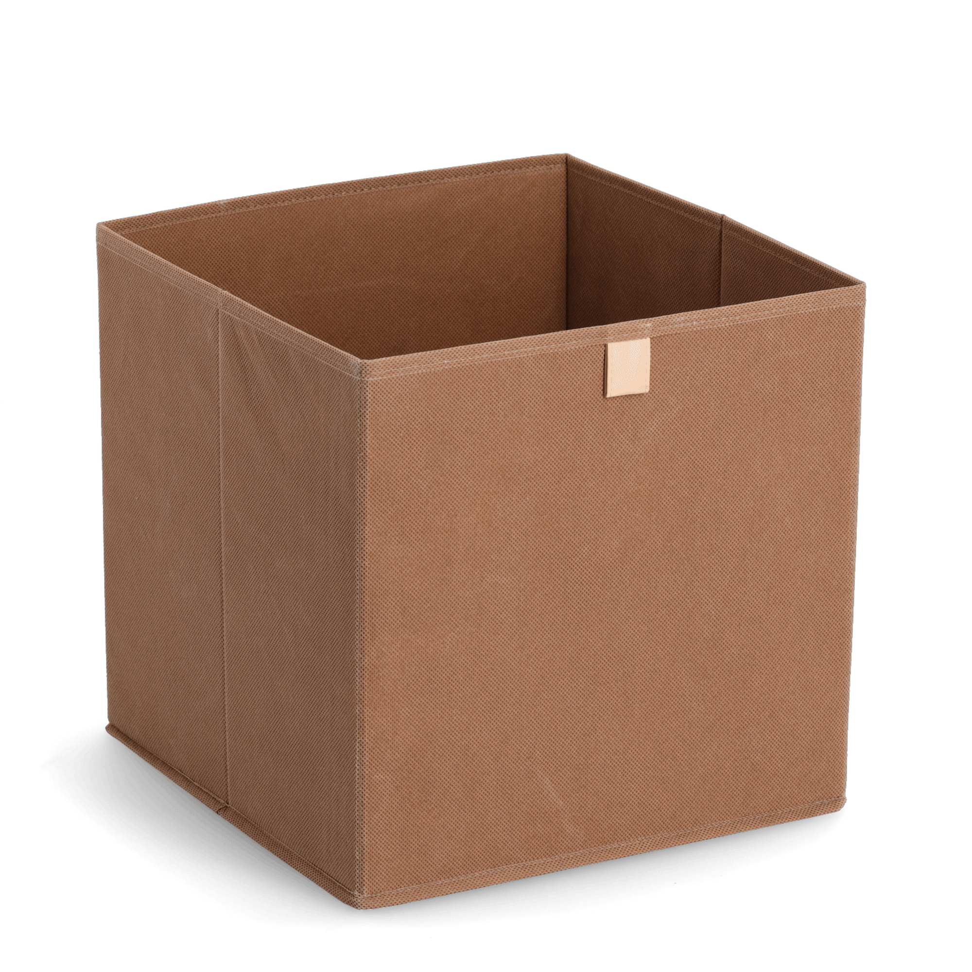 Aufbewahrungsbox Vlies moccafarben 32 x 32 x 32 cm