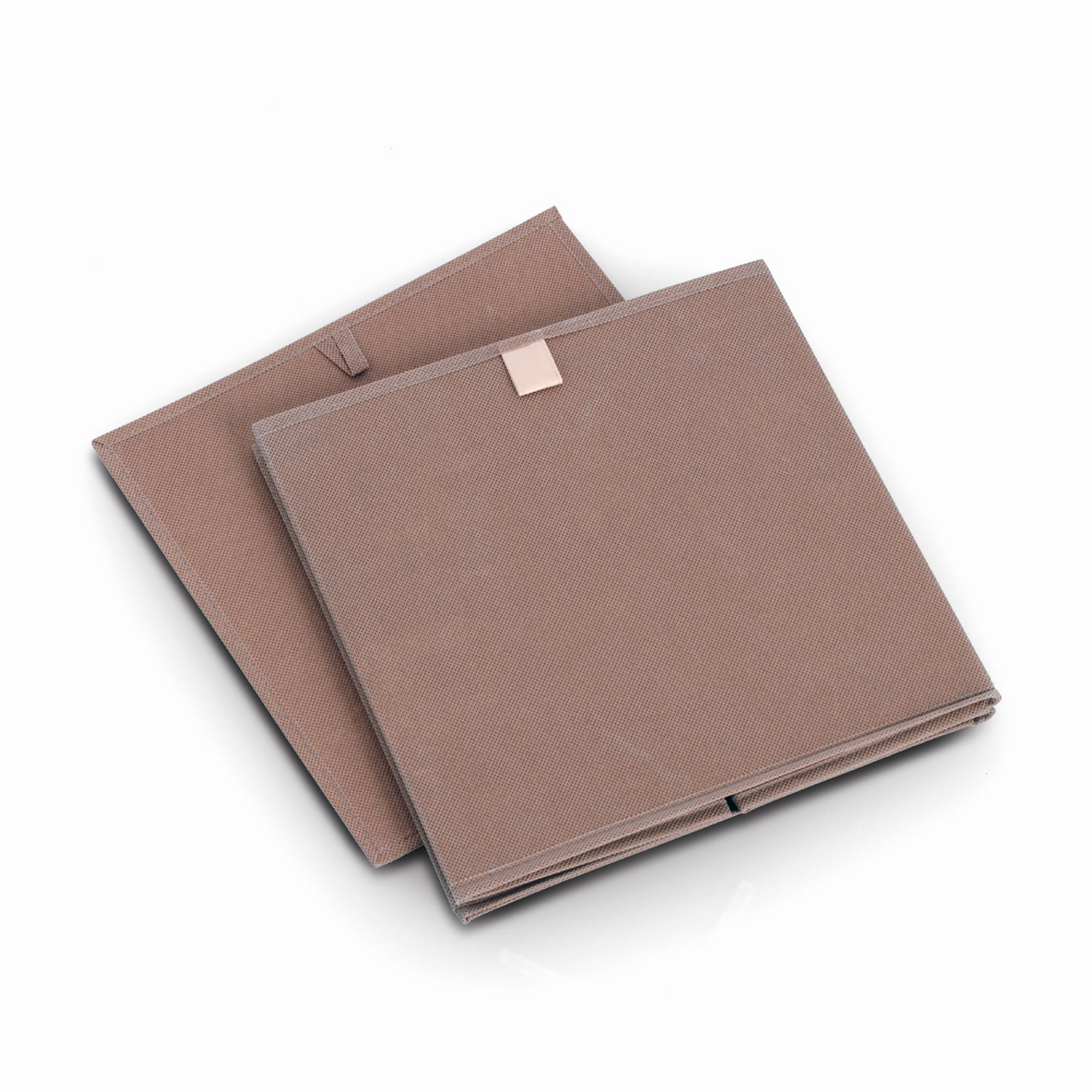 Aufbewahrungsbox Vlies moccafarben 32 x 32 x 32 cm