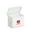 Medizinbox Metall weiß 22 x 16 x 16 cm