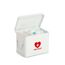 Medizinbox Metall weiß 22 x 16 x 16 cm