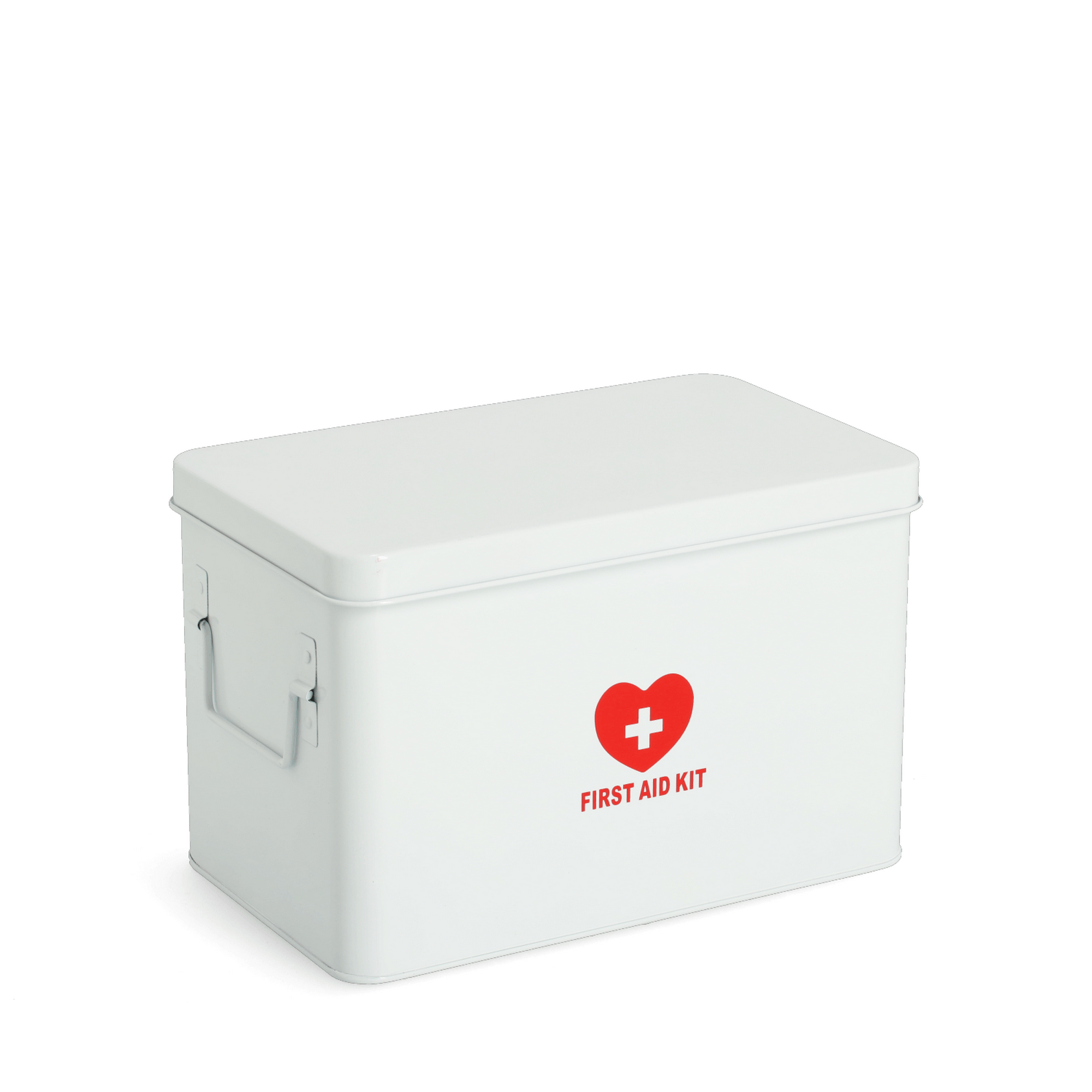 Medizinbox Metall weiß 32 x 20,5 x 19 cm