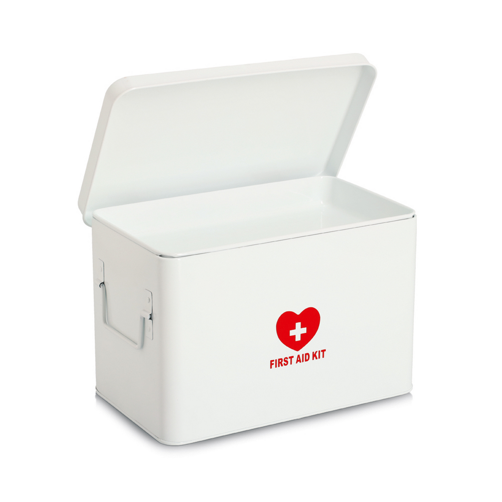 Medizinbox Metall weiß 32 x 20,5 x 19 cm